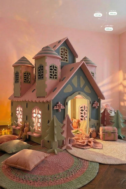 Cabane en mousse pour enfant Roomy Castle, château à construire, Maison Roomy