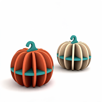 Les 2 citrouilles décoratives en mousse offertes avec la Roomy Pumpkin